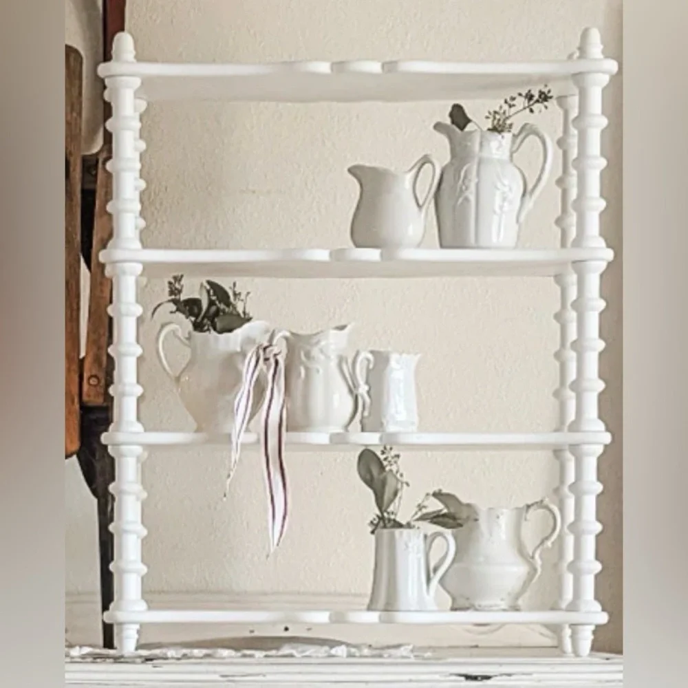 White 24 inch wooden shelf